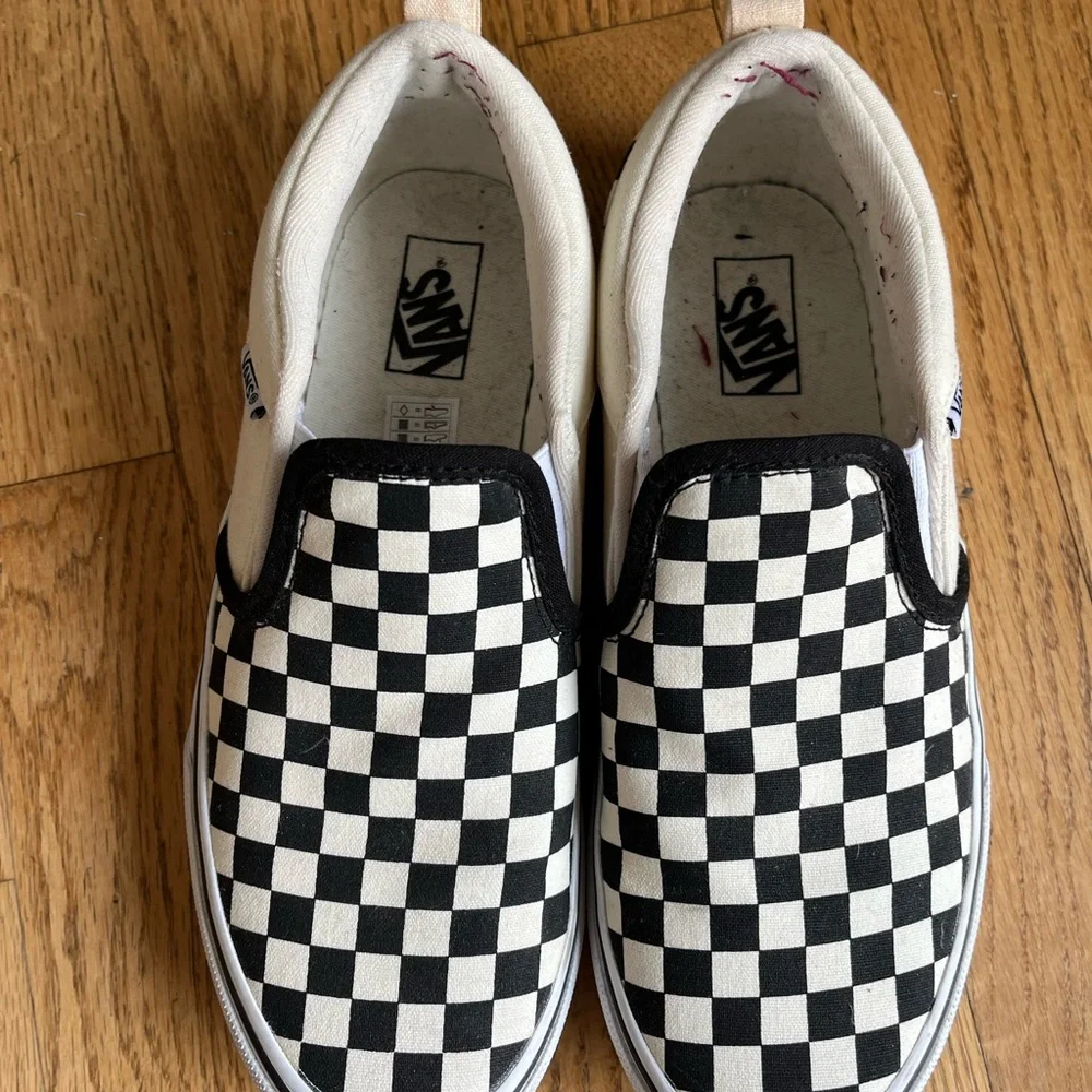 Unisex Vans Classic Slip-On Checkerboard Shoe - Picture 6 of 7